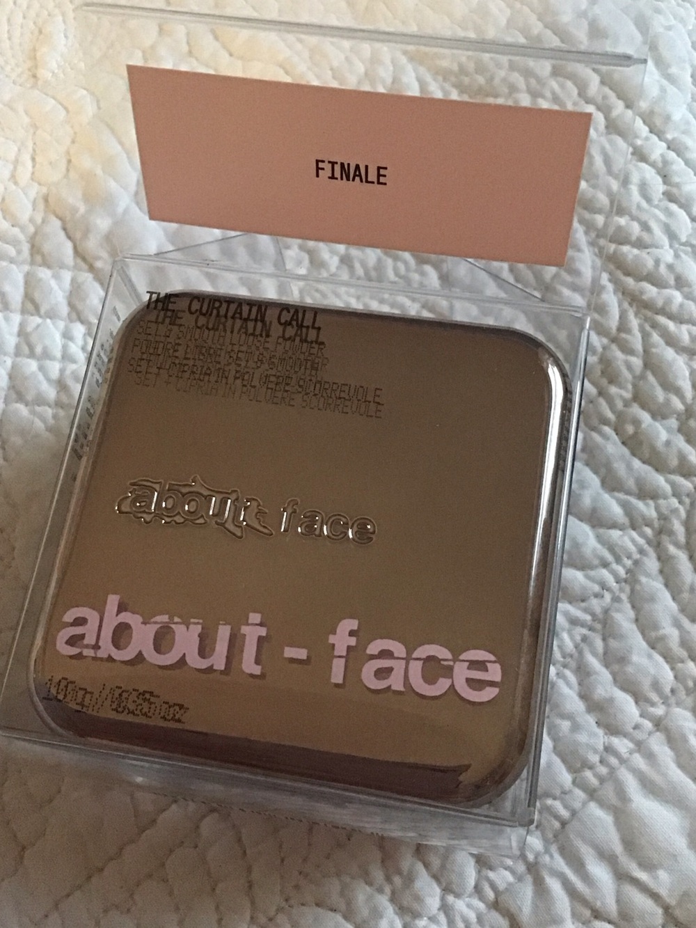 New About-face The Curtain Call Finale Pressed Setting Powder Pink